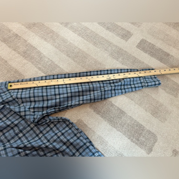 Peter Millar Men’s Blue Plaid Cotton Button Down Shirt (Size L) - Picture 8 of 8